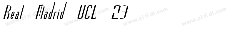 Real Madrid UCL 23  字体转换